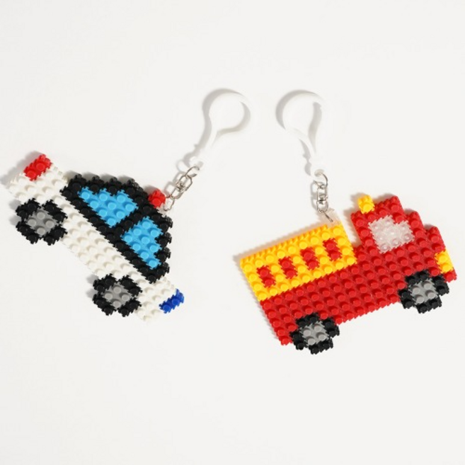 민화샵 디폼블럭 미니블록 자동차 2세트 미니블록 만들기 8mm DIY, 1개