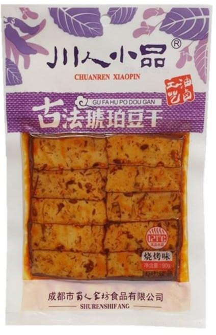 터보마켓 중국식품 고법 불고기맛 두부조림 간식 90g, 1개, 75g