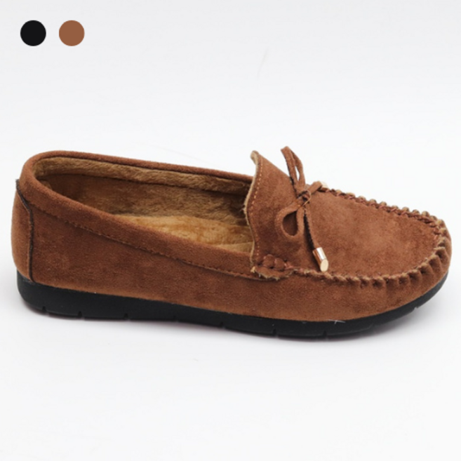 페조 여성 스웨이드 로퍼 기모 안감 단화 PZSL-LM302