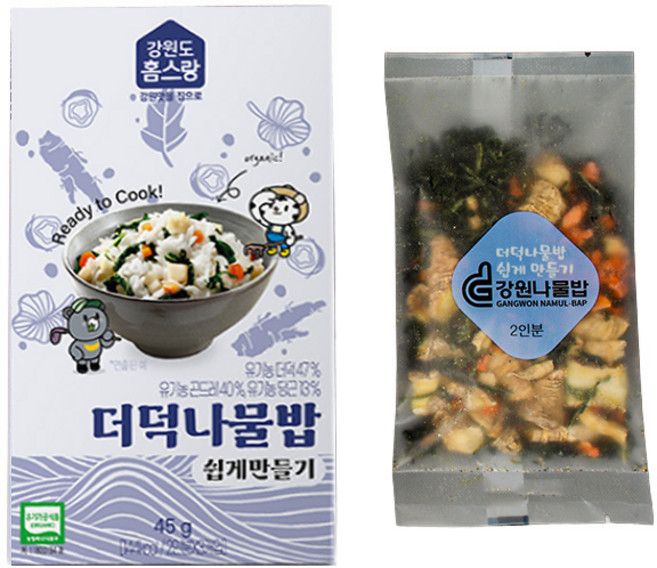 유기농 간편 나물밥 8종 / 유기농 간편 건나물 시래기 된장국 (HACCP인증), 더덕나물밥, 1개