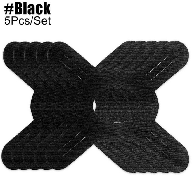 러너용 프리컷 무릎 키네시올로지 테이프 - 반월상 연골 보호 일체형 디자인 스포츠 서포트 근육 안정, 01 Black, 3. Black