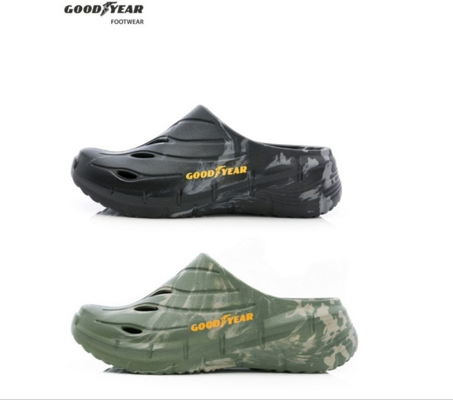 GOODYEAR 固特異 綠迷彩 GAMP53675 53670 男 洞洞鞋 輕量防水Q彈水陸輕便鞋 涼拖鞋
