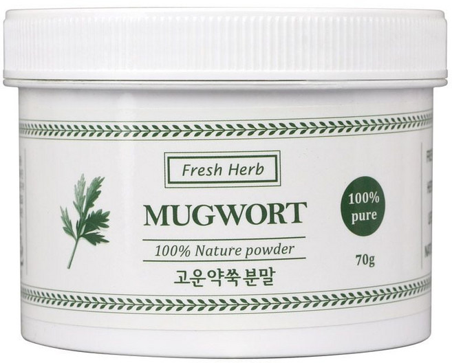 국산 고운쑥가루 70g 천연 곡물 마스크팩