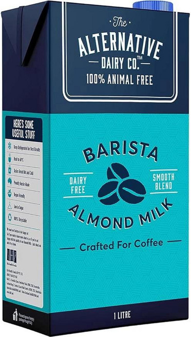 Alternative Dairy Co 얼터너티브 데어리 컴퍼니 바리스타 아몬드 밀크, 12개, 1L