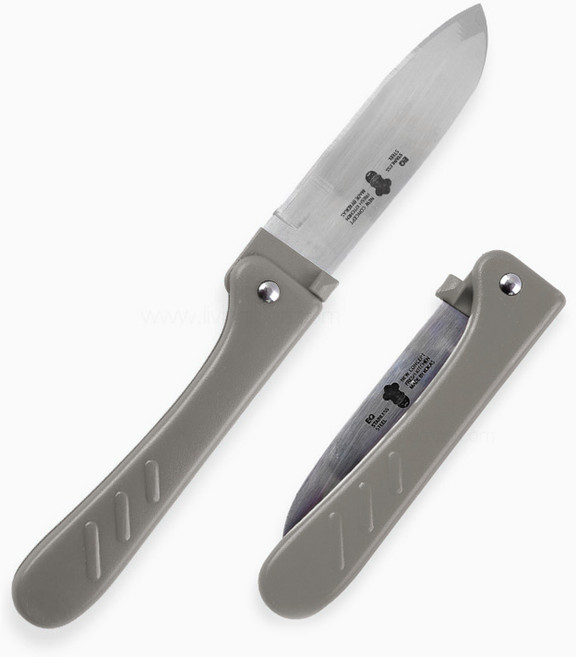 라쿠친 토마토 접는 과도 휴대용 접이식 나이프 과일칼 캠핑용 나들이 피크닉, 1개, 그레이