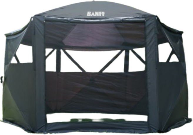 밴프 원터치 육각 스크린하우스 CT037, 검정