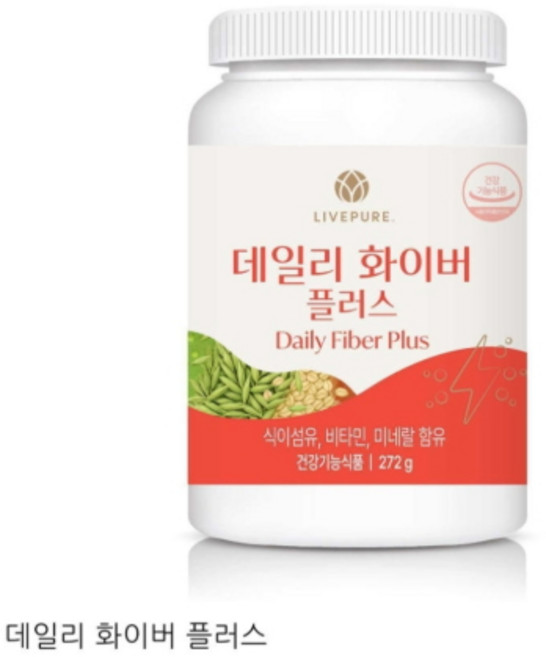 [Live Pure]데일리 화이버 플러스(후르츠 & 화이버 플러스), 272g, 1개