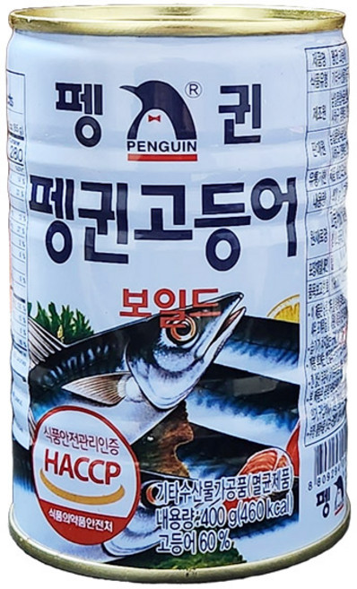 펭귄 고등어 400g x24캔/고등어 통조림, 24개