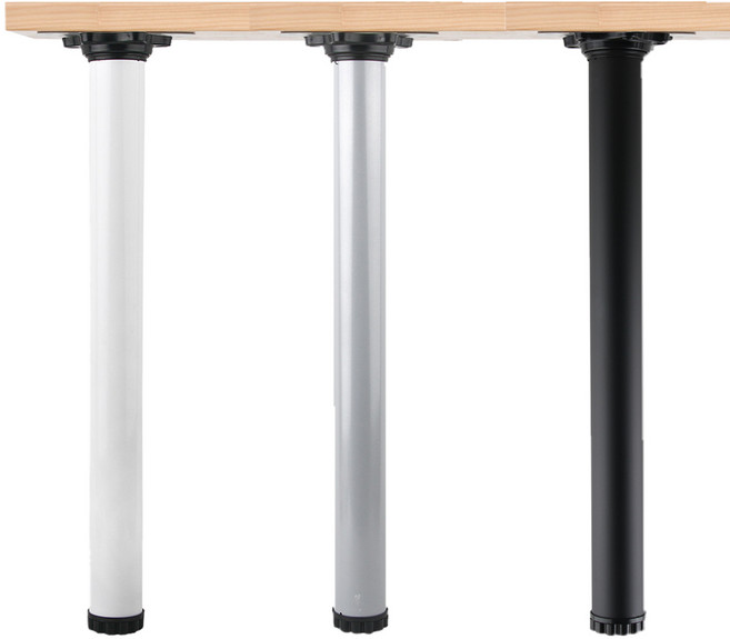 가구다리 책상다리 테이블 식탁 받침 다리 높이 조절 700mm, 그레이, 4개