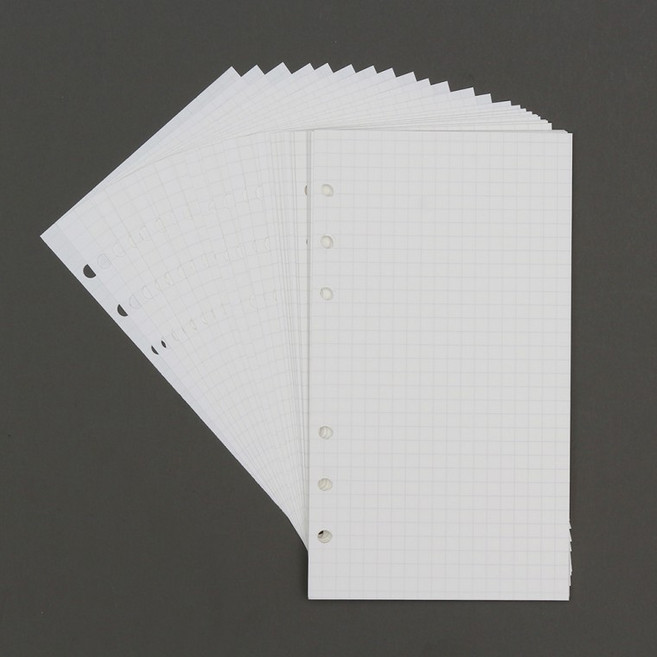 스토리 6공 모눈 다이어리 속지 135매 A6 사이즈, 1개