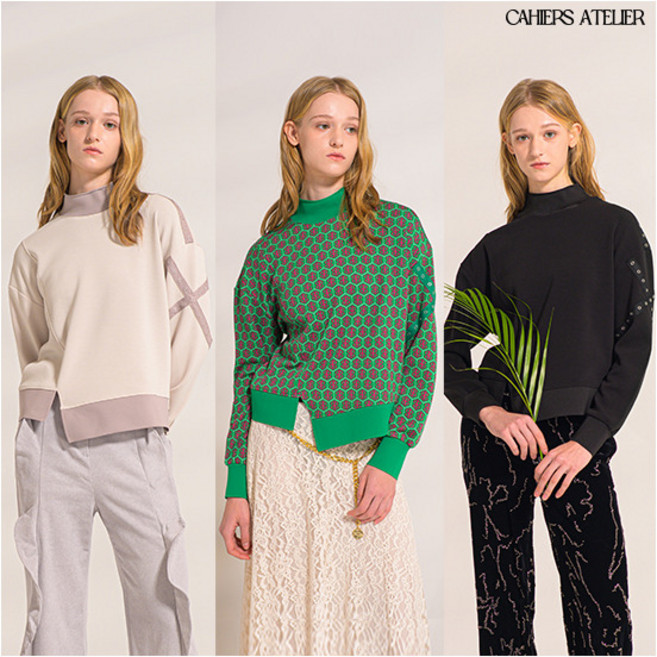 [까이에 아뜰리에] ○ 26SS 소프트텐션 볼륨 티블라우스