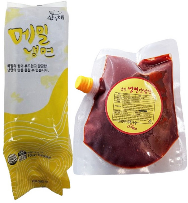 태백냉면영농조합 태백메밀냉면/양념장 10인분 냉면, 2.5kg, 면1개입+양념장1개입