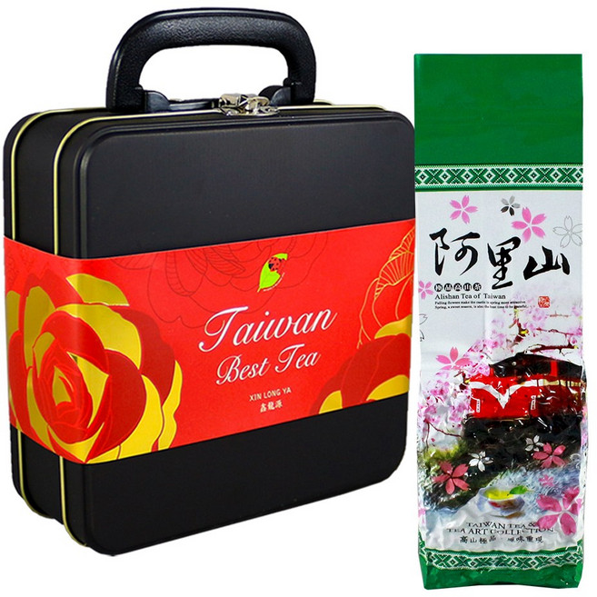 龍源茶品 台灣阿里山花郁甘露烏龍茶葉 典藏禮盒 附提袋, 300g, 1套, 1個裝