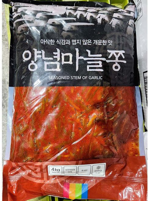 착한식품 양념마늘쫑무침 4kg 마늘쫑무침 한식반찬, 1개