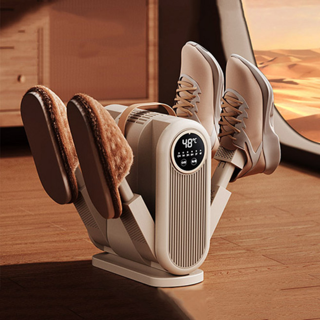 DS 가정용 신발 건조기 4방향 항온 타이밍 멸균 냄세제고, 아이보리, HX-06