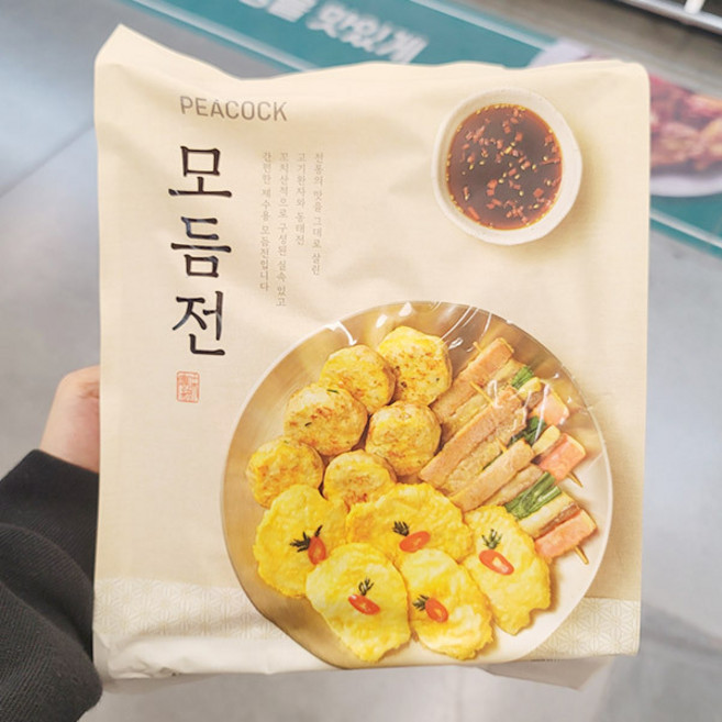 [피코크] 모듬전 480g, 종이박스포장, 1개