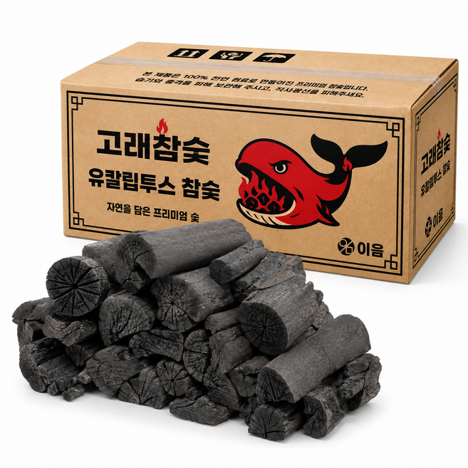 5위 - 고래참숯 유칼립투스참숯 10kg 1박스, 9kg