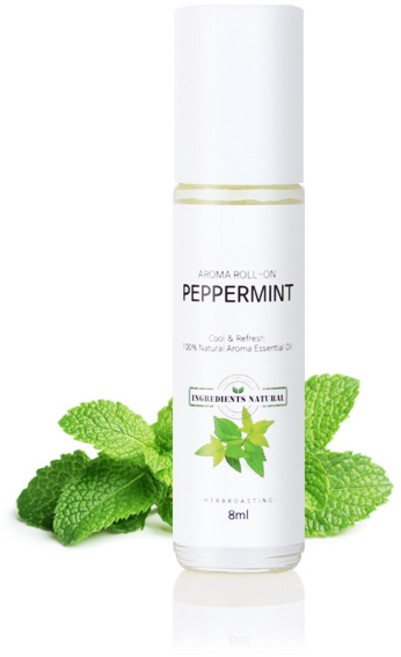 천연 허브 오일 페퍼민트 아로마 테라피 롤온 8ml 천연허브향 야몽, 1개