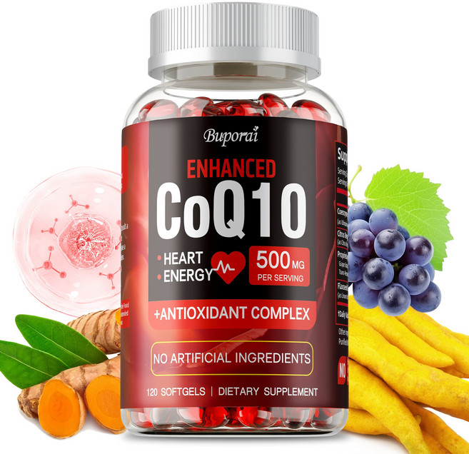 Buporai ENHANCED CoQ10 500mg 軟膠囊 促進心臟健康與能量生產, 120組