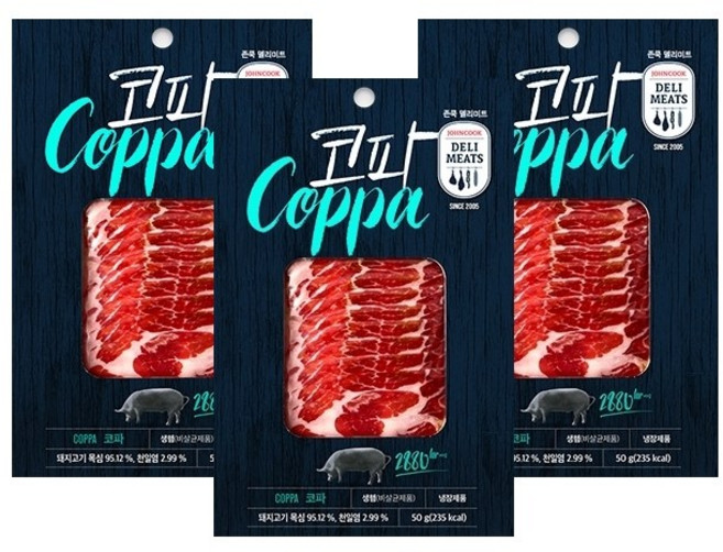 존쿡델리미트 코파 50g X 3개