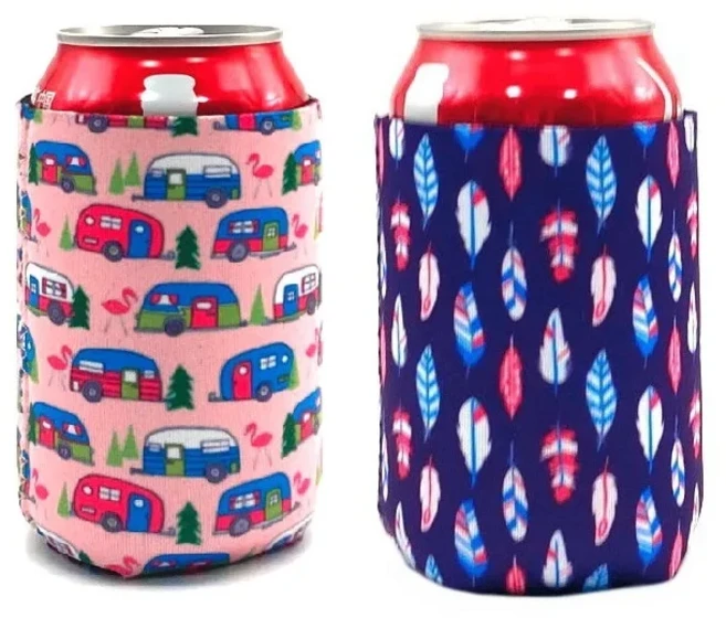 2Pcs 네오프렌 12OZ 표준 캔 쿨러 일반 절연 커버 맥주 음료 소다 결혼식 호의, 02 6