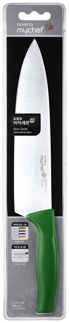 도루코마이셰프 뉴베이직 셰프식도 220mm, 초록, 1개