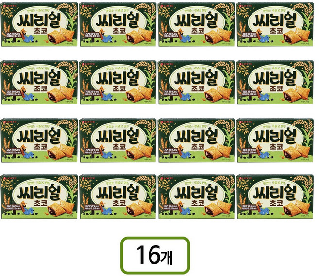 롯데 씨리얼초코, 28g, 16개