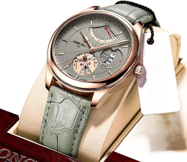 마샤 란티 전자동 시계 패션 시계 남성 시크하고 고급스러운 쿼츠 시계a-24-0303-1