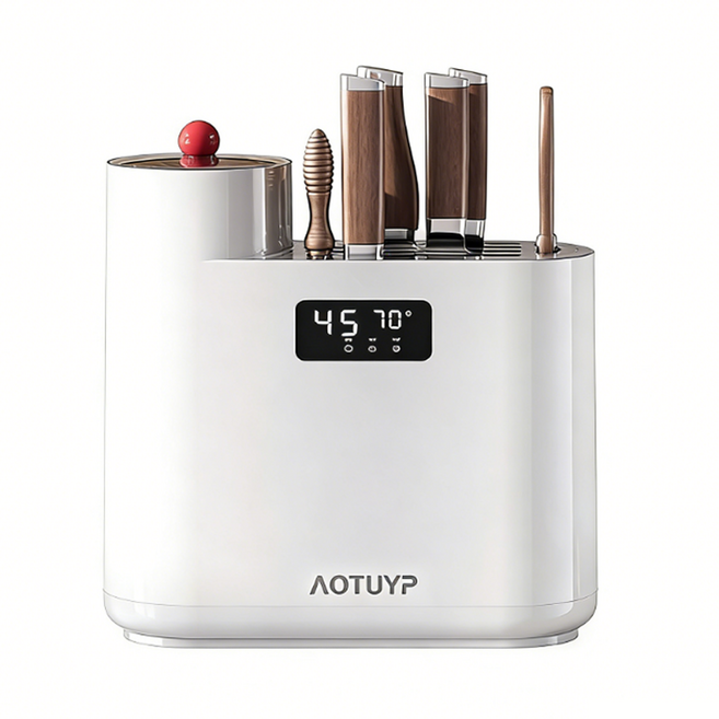 나이프케어 자외선 칼소독기 건조기 일체형 주방 살균기, 화이트, 단일품목