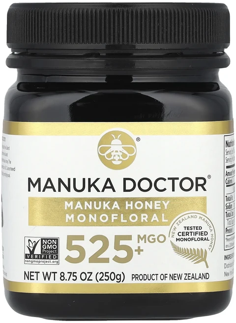 몸관리하세요 겨울입니다 Manuka Doctor 마누카 꿀 단일꽃꿀 MGO 525+ 250g(8.75oz) 특별관리진행, ManukaDoctor마누카꿀단일꽃꿀MGO525250g - 쿠팡