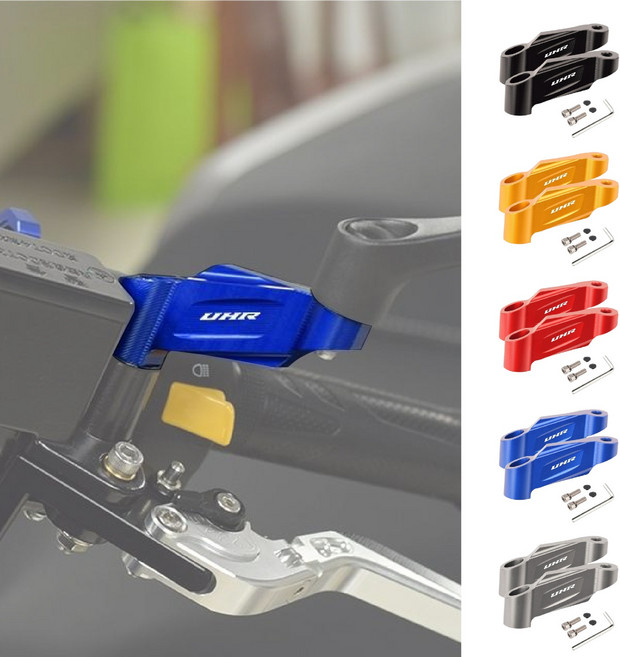 UHR 백미러 어댑터 확장 시야 확보 사이드미러 브라켓, 1세트, 블랙