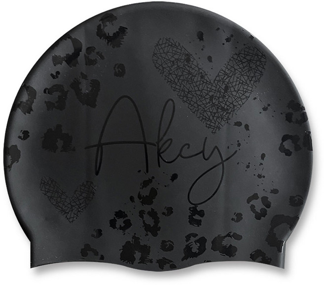 아크시 성인용 실리콘 수영모자 AKCS-0, 모어댄블랙, 1개