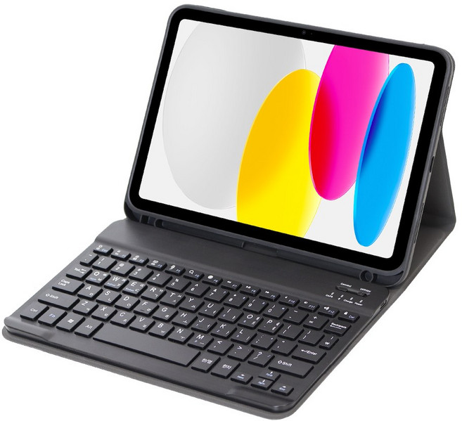 데이웍스 아이패드 10세대 11세대 A16 블루투스 키보드 케이스 애플펜슬 수납 디벗 교육청 학교, 모티보 라이트_블랙, 1개