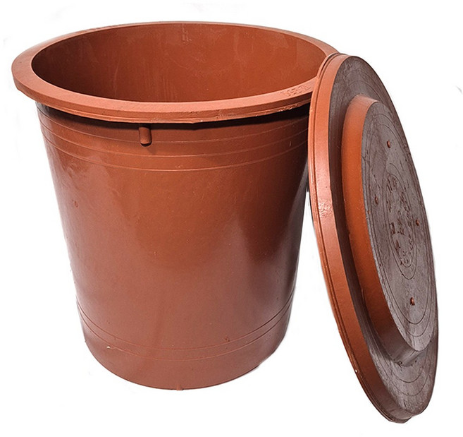 원형 고무통 고무다라이 뚜껑포함, 1개