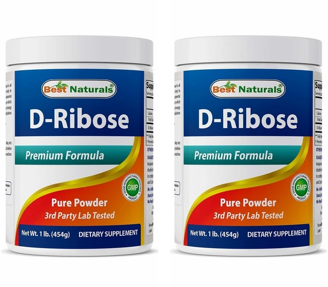 Best Naturals D-Ribose Powder 베스트 내츄럴스 디 리보오스 파우더 분말 1lb(454g) 2팩, 2개, 454g - 쿠팡