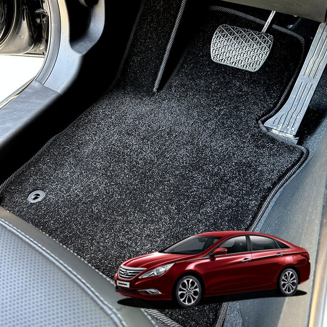 쏘나타 직물 카페트 매트 순정매트 자동차 매트 카 발 바닥 전차종 운전석 조수석 뒷좌석 세트, 분리형, YF쏘나타 일반(09~14)