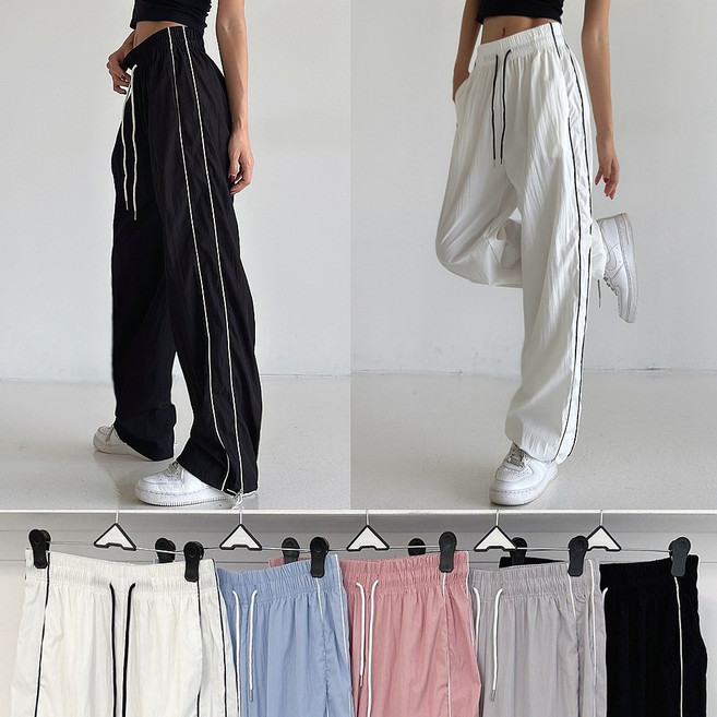 로라벨 엘리 세미와이드 밴딩 트랙팬츠