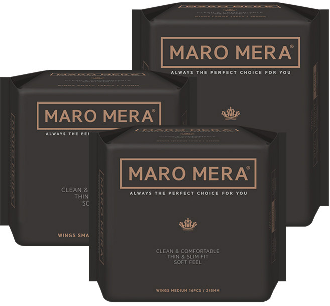 마로메라 순면 생리대 소형 1팩 + 중형 1팩 + 대형 1팩, 1개