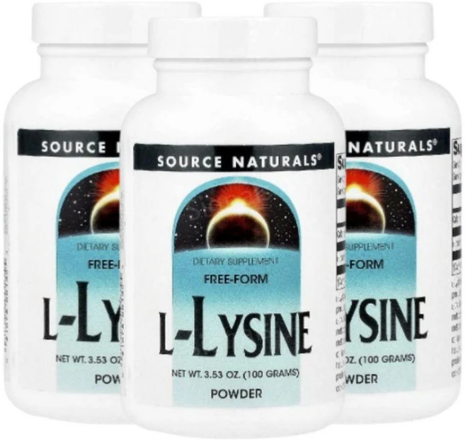 소스내추럴스 엘 라이신 L Lysine 파우더 분말 100g 3개 리신 - 쿠팡