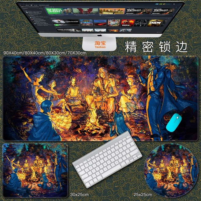 옥토패스트래블러 마우스패드 장패드 인테리어장식품 29종, 3mm, 90x40cm, O, 1개