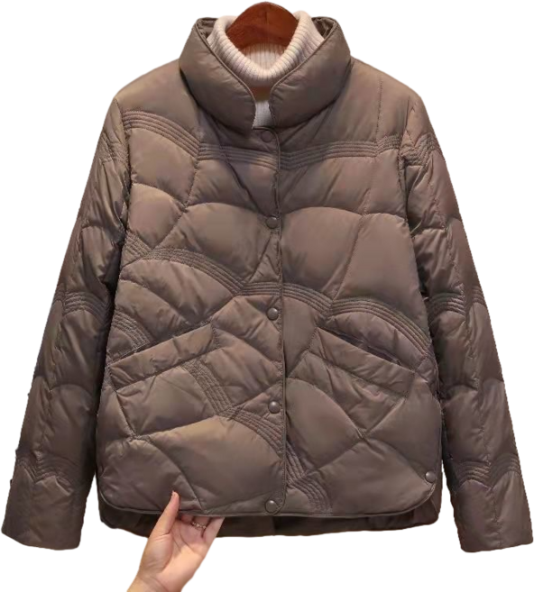 여성용 패딩 점퍼 숏 화이트 오리털 경량패딩 점퍼 자켓