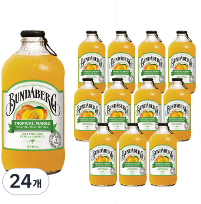 분다버그 트로피칼 망고 드링크, 375ml, 24개