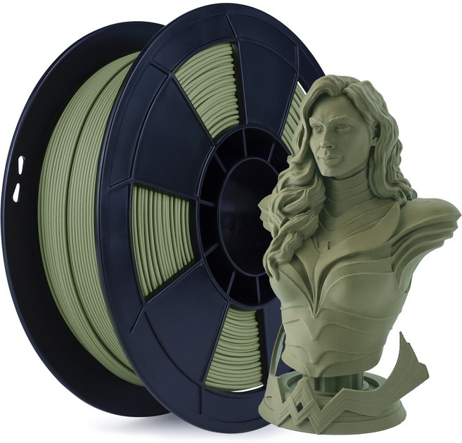 가제트 PLA PRO 필라멘트 3D프린터 1kg 투명 형광 무광 실키 특수 HS 1.75MM 실크 매트 그라디언트, Matte Military green