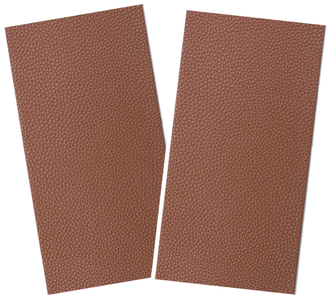 원하는대로 잘라쓰는 소형 무지 가죽 수선패치 10x20cm, 2개, 연갈색(라이트 브라운)