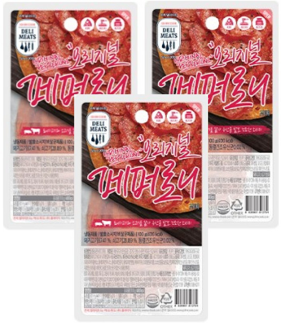 존쿡 델리미트 오리지널 페퍼로니 피자 토핑 100g X 3개