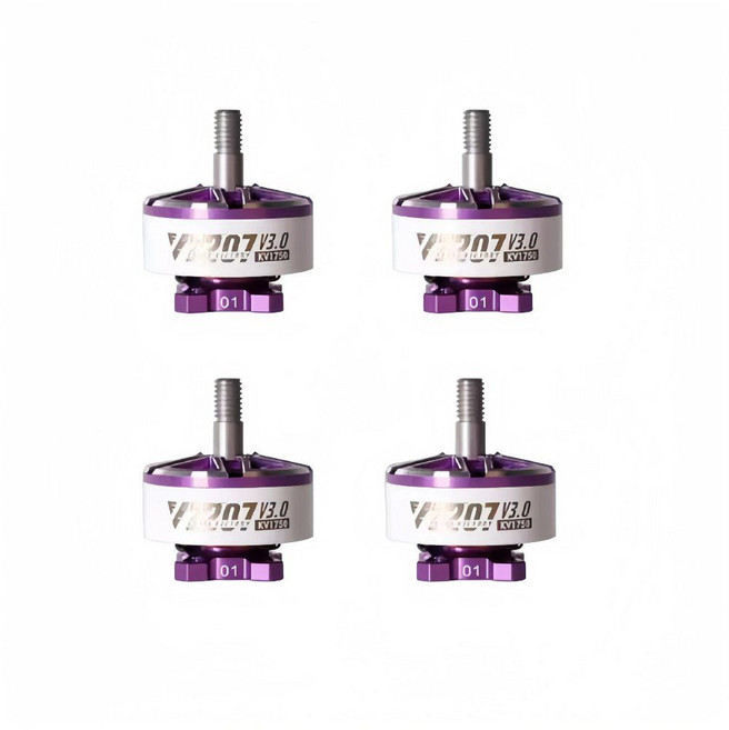 TMotor Velox V2207 V2306 V3 1750KV 1950KV 56S 2550KV 4S 브러시리스 모터 FPV 레이싱 드론 쿼드콥터 프리스타일 RC, 4pcs 2207 v3  1750kv