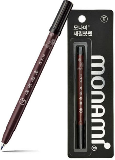 모나미 세필 붓펜/ 손글씨 캘리그라피 드로잉 레터링 방명록 사무 보존서식 필기구