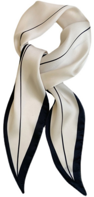 워니비 여성 스카프 봄 선물 상자 라인 롱 쁘띠