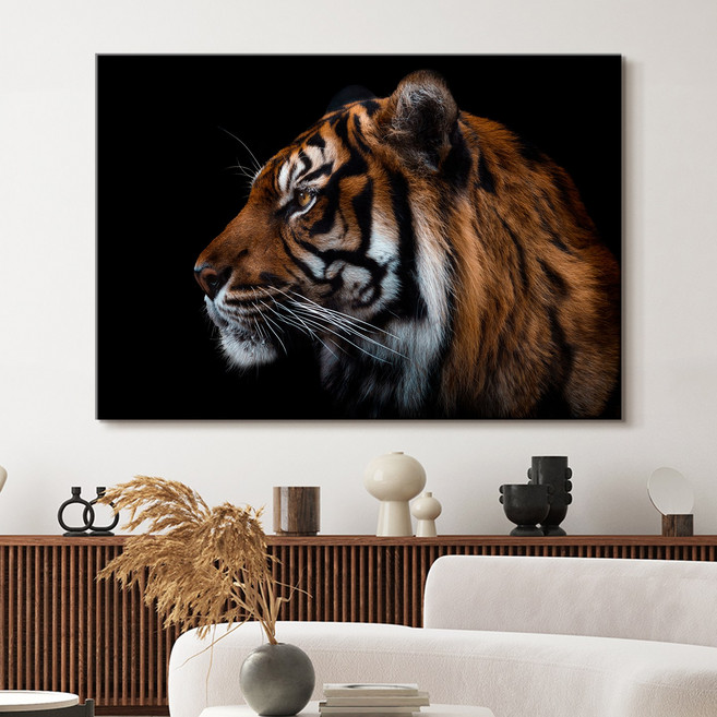 더 아트 컴퍼니 우리 집 지켜주는 성공하는 액운방지 수맥차단 액운막는 황호 백호 호랑이 사업운 금전운 명예운 재물운 와이드 사진 그림 액자 47종 (24-47), 42. 온화 호랑이부부