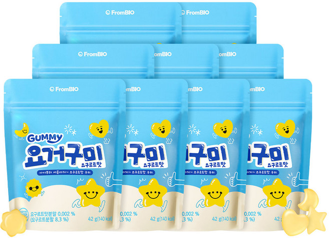 프롬바이오 요거구미 요쿠르트맛 젤리, 9개